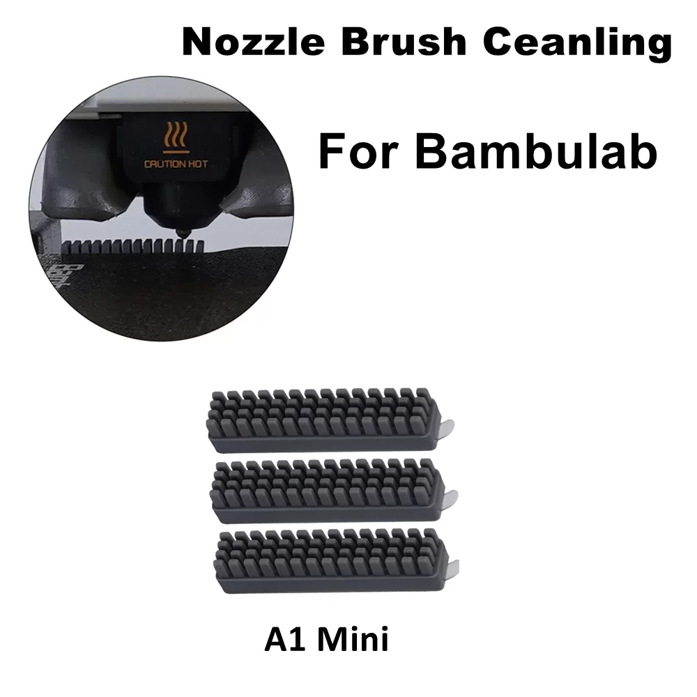 For BambuLab A1 Mini Nozzle Silicone Brush 3pcs 3