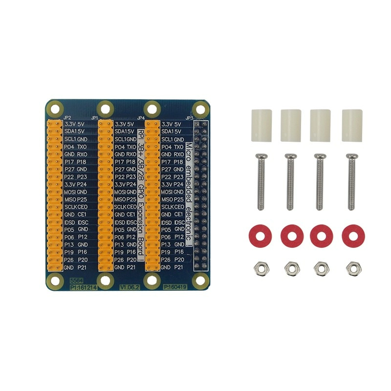Plata rasshireniya Raspberry Pi, ot 1 do 3 GPIO, 40 pin 4