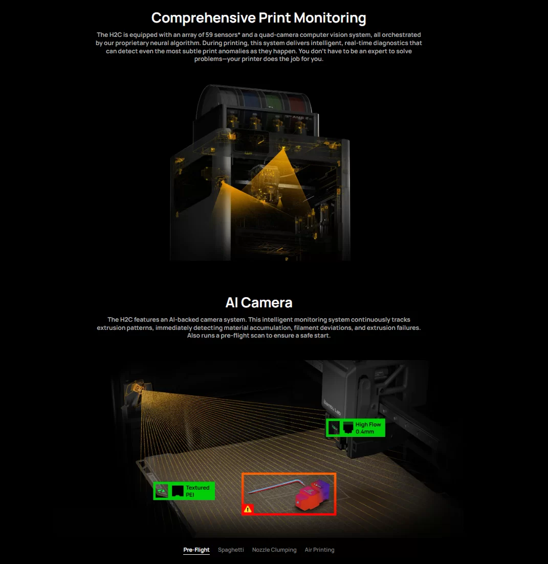Bambu Lab H2C AMS combo 9