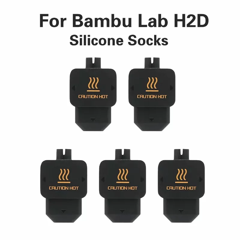 Silikonovaya teploizociya-zashchita hotenda 5 sht 3D printera Bambu Lab H2D Silikonovaya teploizociya-zashchita hotenda 5 sht 3D printera Bambu Lab H2D