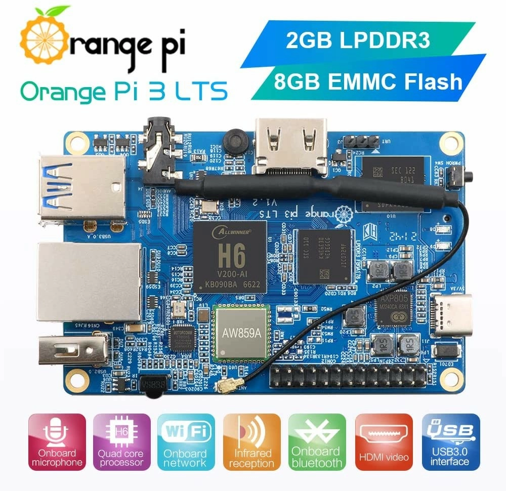 Orange Pi 3 LTS 2 GB