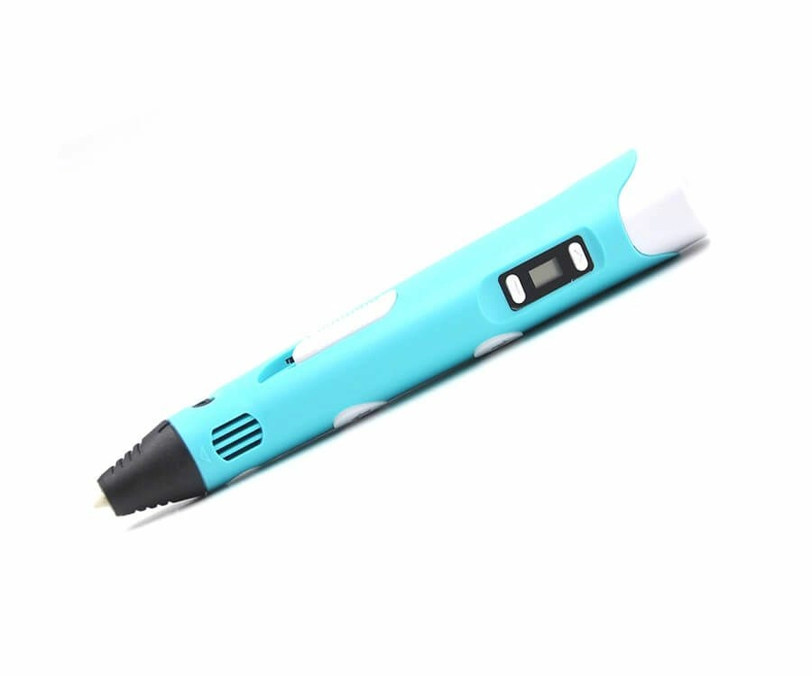 3D ручка 3DPEN-2 с LCD дисплеем голубая