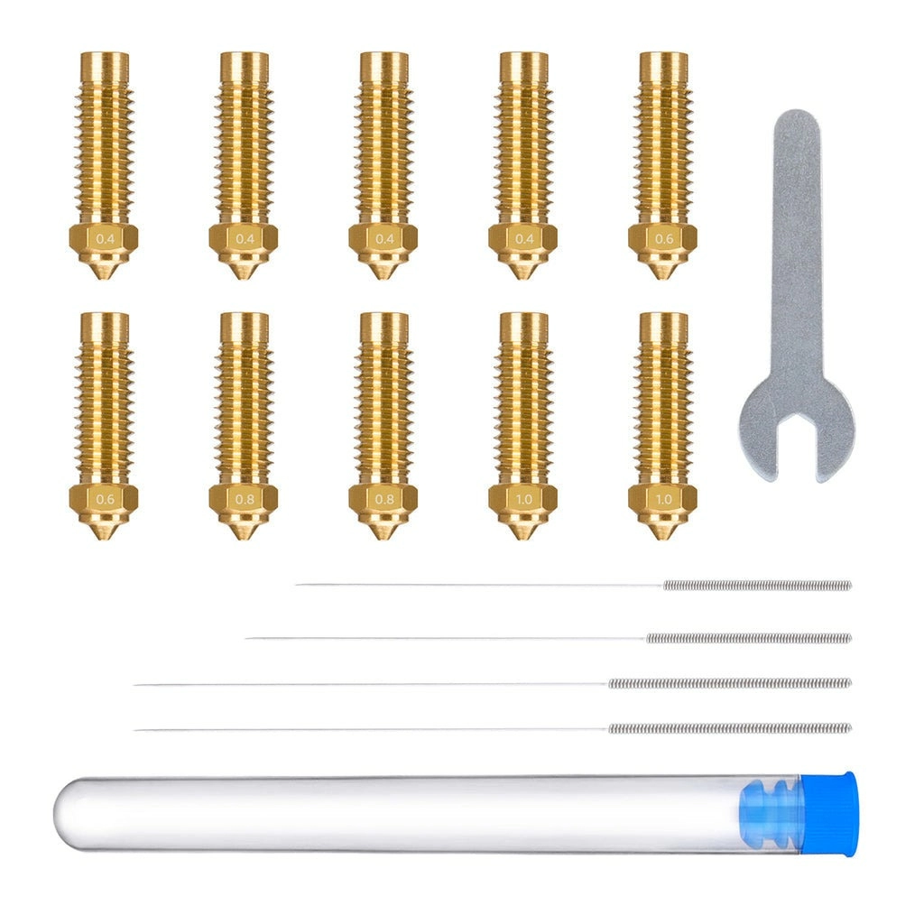 Multi-Size Brass Nozzle Kit for Neptune 4 Plus-4 Max