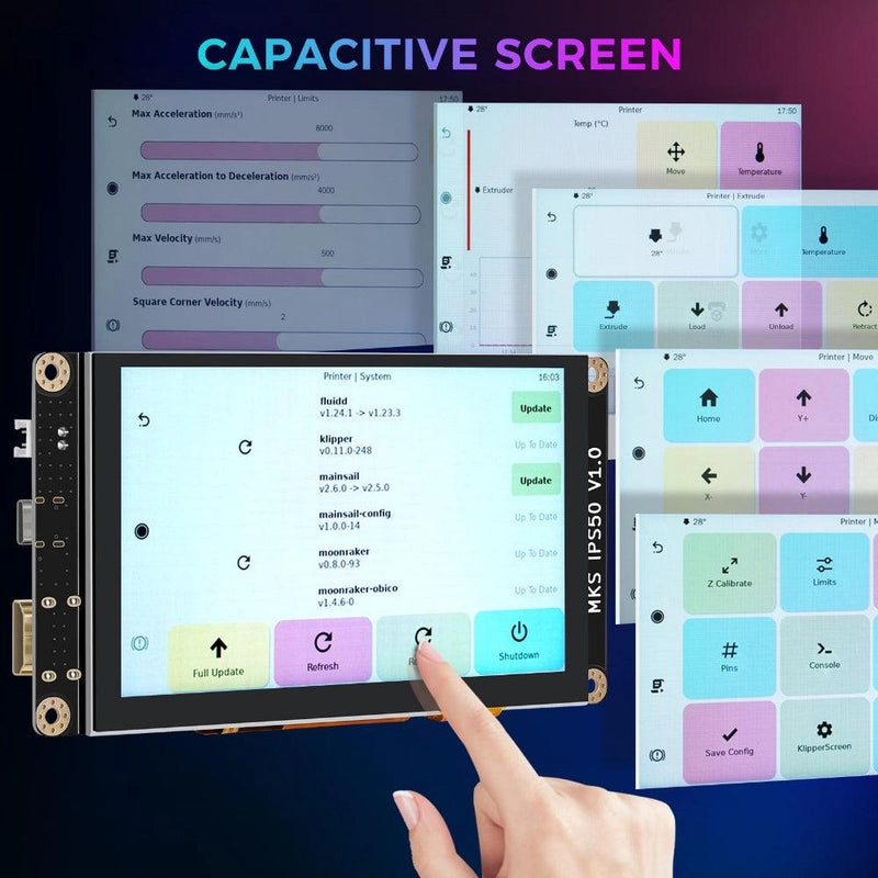 SV08 HDMI Capacitive Klipper Screen 6