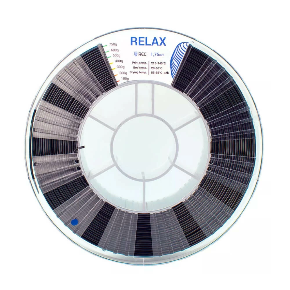 RELAX пластик 1,75 REC черный 0,75 кг