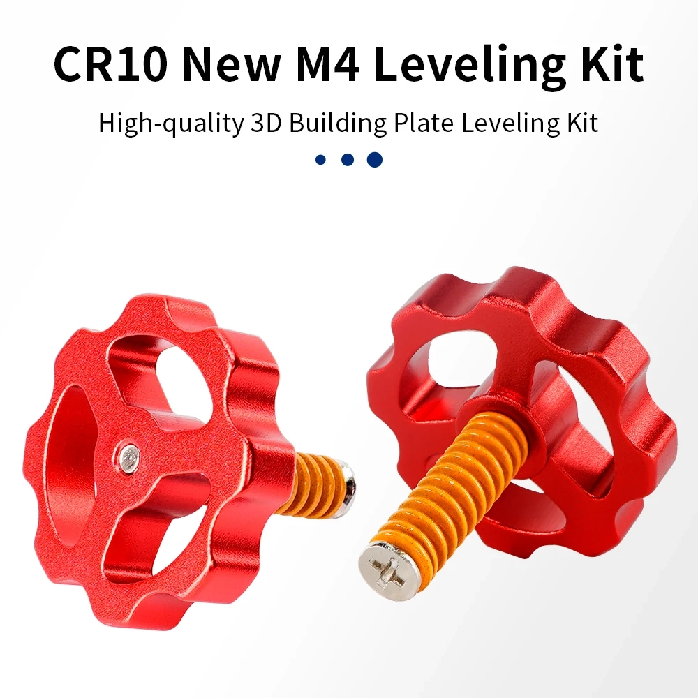 Platform_Screw_for_3D_Printer_KINGROON_M4_Red_Metal_5