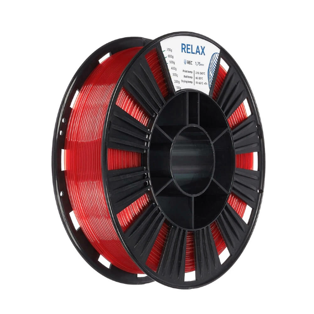 RELAX_plastic_1_75_REC_transparent_red_0_75_kg_1