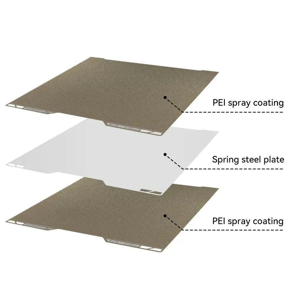 Двухсторонняя PEI платформа 350-320мм-Textured-2-Bambu Lab-H2D