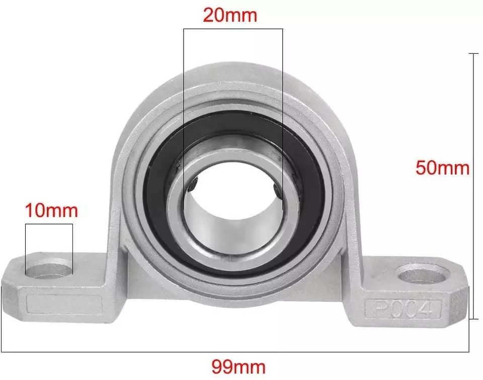 Стационарный подшипниковый узел KP004 (20 мм)-2