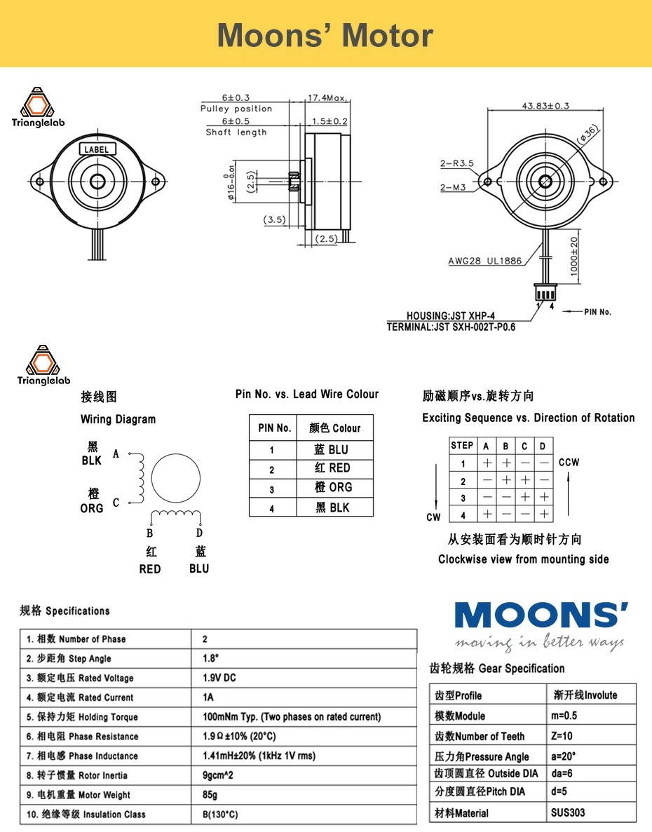 Экструдер TBG-lite Trianglelab (MOONS motor)-5