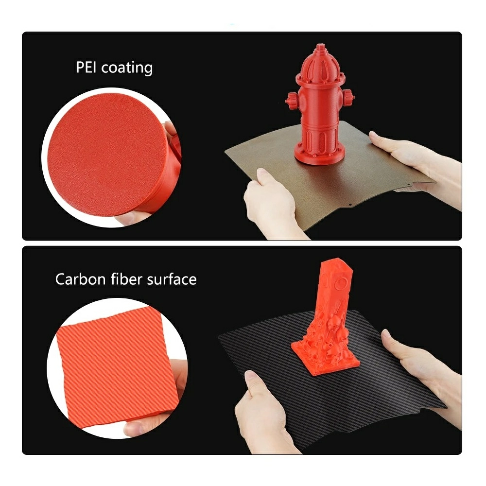 Стальная пластина с двухсторонним покрытием PET-PEI Textured Qidi Plus4 Стальная пластина с двухсторонним покрытием PET-PEI Textured Qidi Plus4