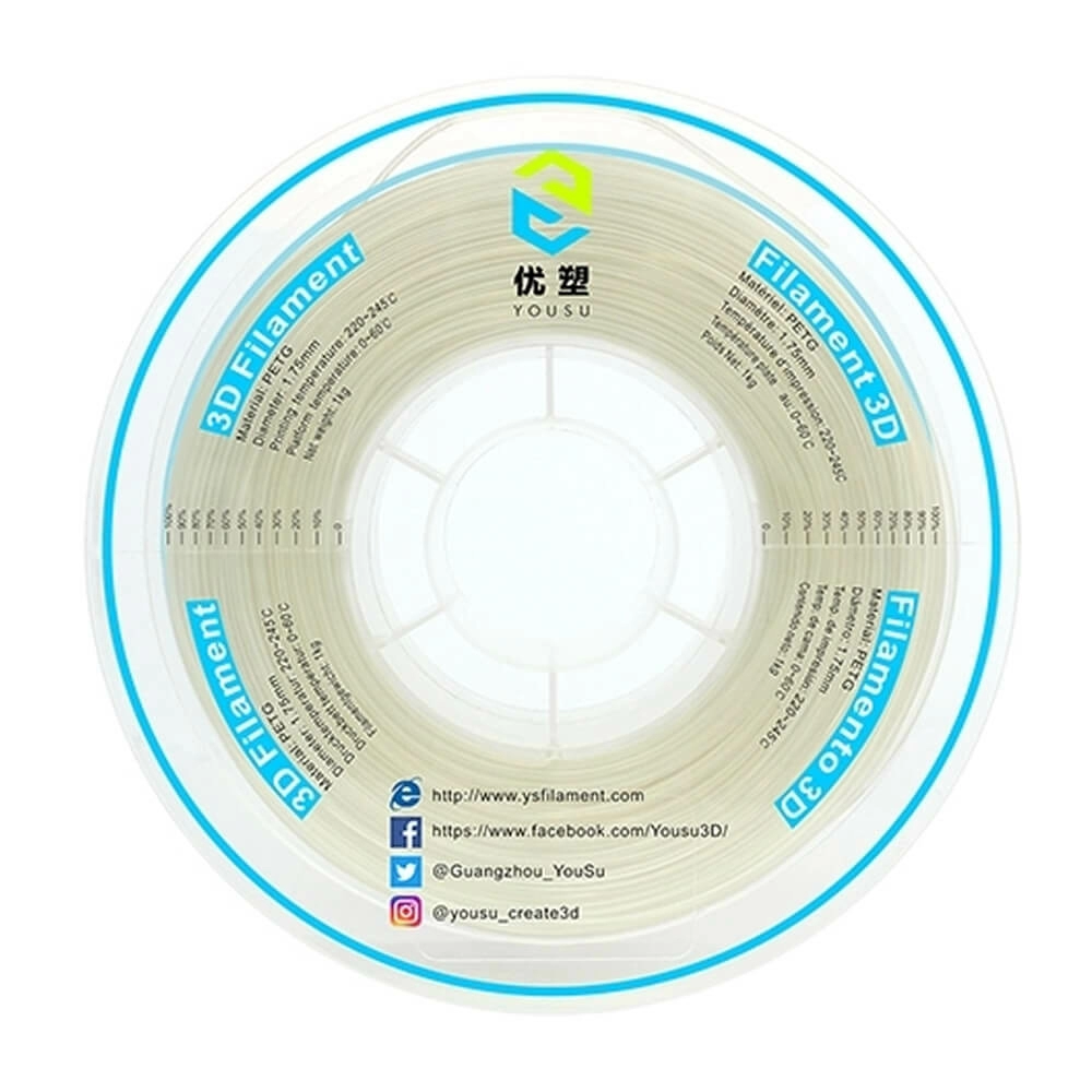 PVA пластик 1,75 YouSu натуральный 0.5 кг