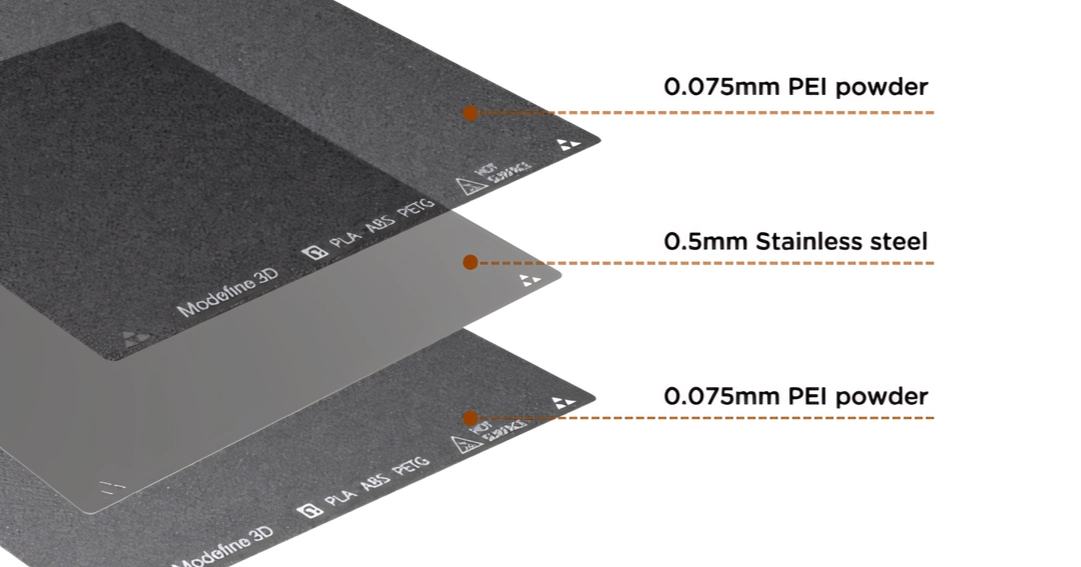 PEI_Modefine3D_Platform_for_Bambu_Lab_A1_X1_P1_3D_Printer_Black_4