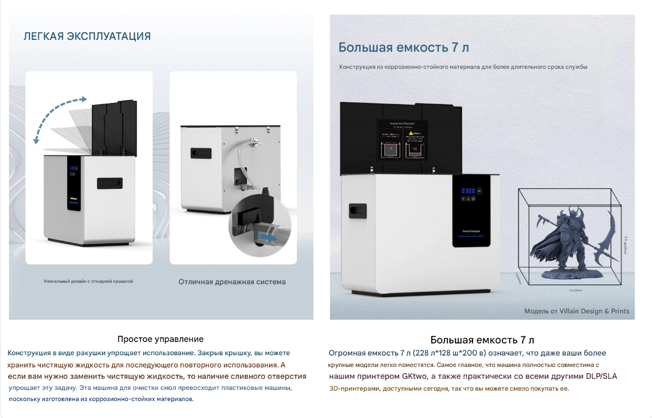 UniFormation Ultrasonic Resin Cleaner-W230-info 1 UniFormation Ultrasonic Resin Cleaner-W230-info 1