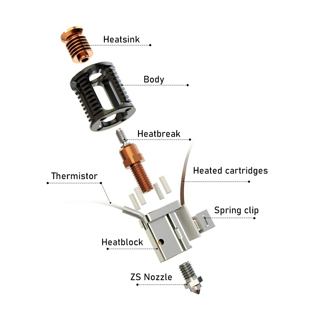 Hotend Dragon ACE PT1000 Trianglelab 3
