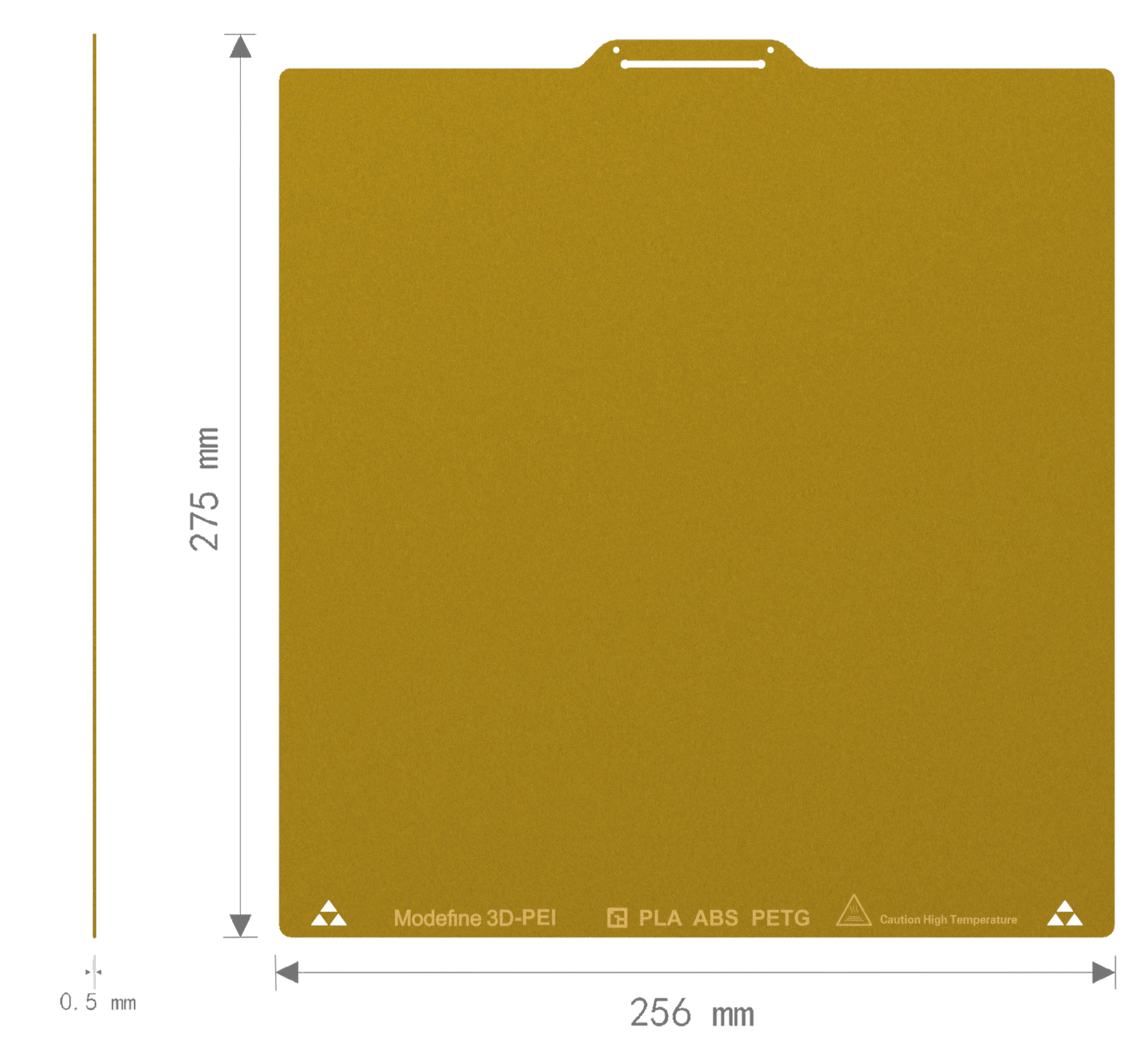 PEI_Modefine3D_Platform_for_Bambu_Lab_A1_X1_P1_3D_Printer_Gold_2