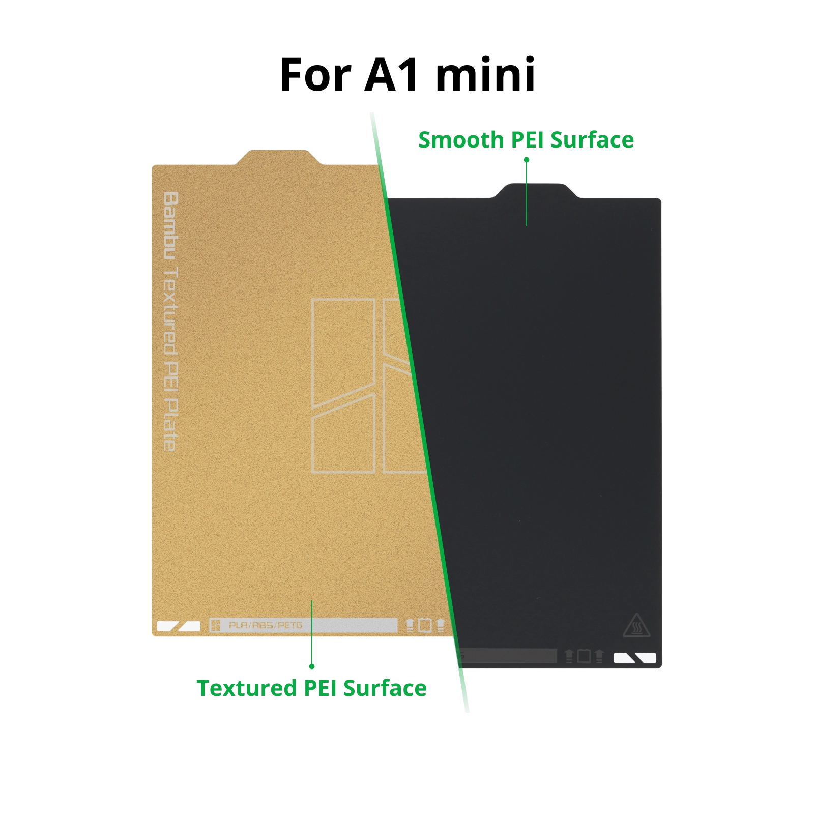 Оригинальная PEI платформа 180x180мм (текстурированный PEI+гладкий PEI) Bambu Lab A1 mini