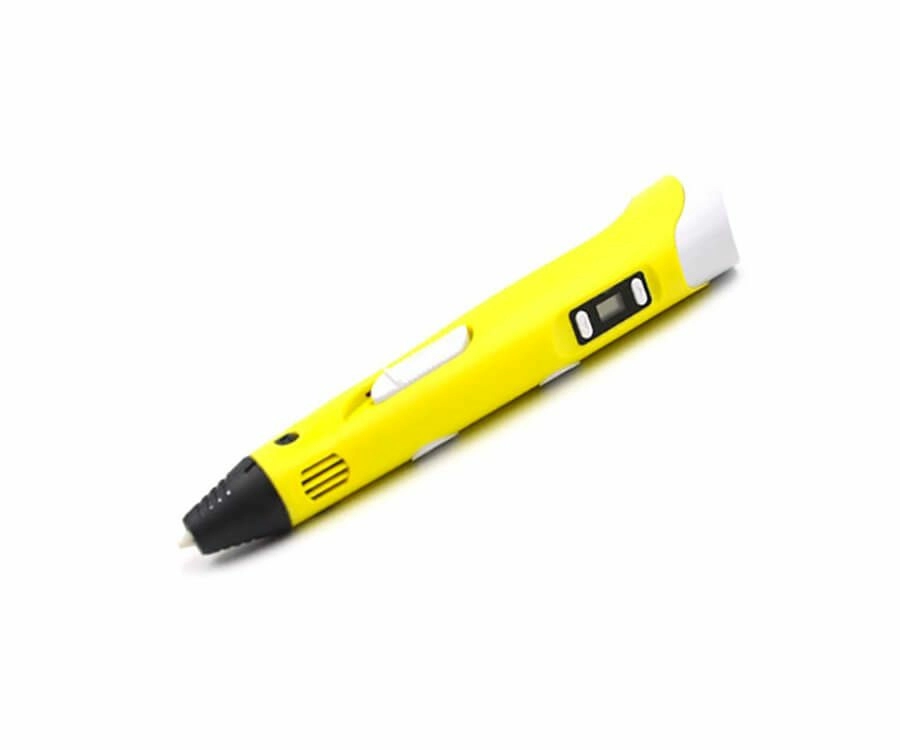 3D ручка 3DPEN-2 с LCD дисплеем желтая