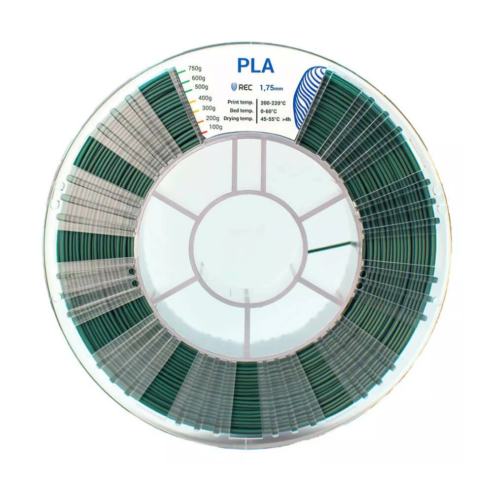 PLA пластик 1,75 REC хаки 0,75 кг