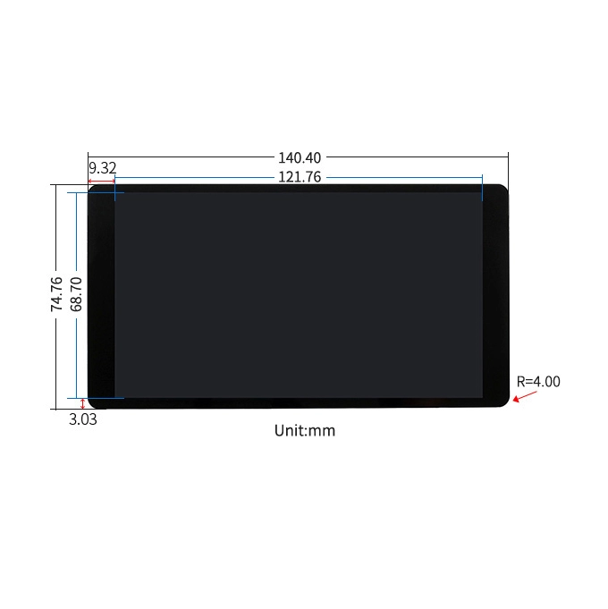 Sensornyj emkostnyj AMOLED displej Raspberry Pi Waveshare 5