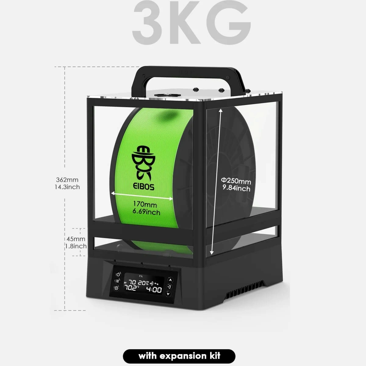 Sushilka dlya 2-uh katushek plastika EIBOS Polyphemus 1