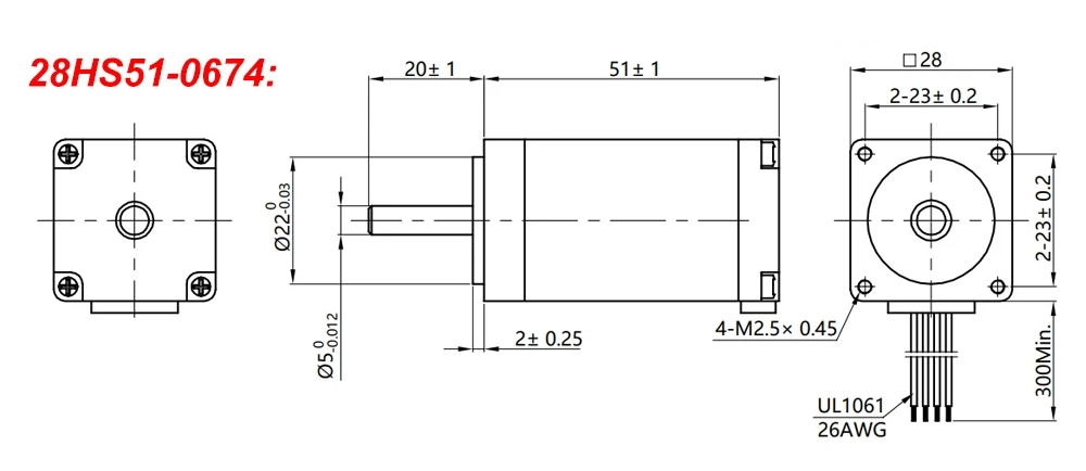 SHagovyj-dvigatel-Nema-11-JK28HS51-0674-chertezh SHagovyj-dvigatel-Nema-11-JK28HS51-0674-chertezh