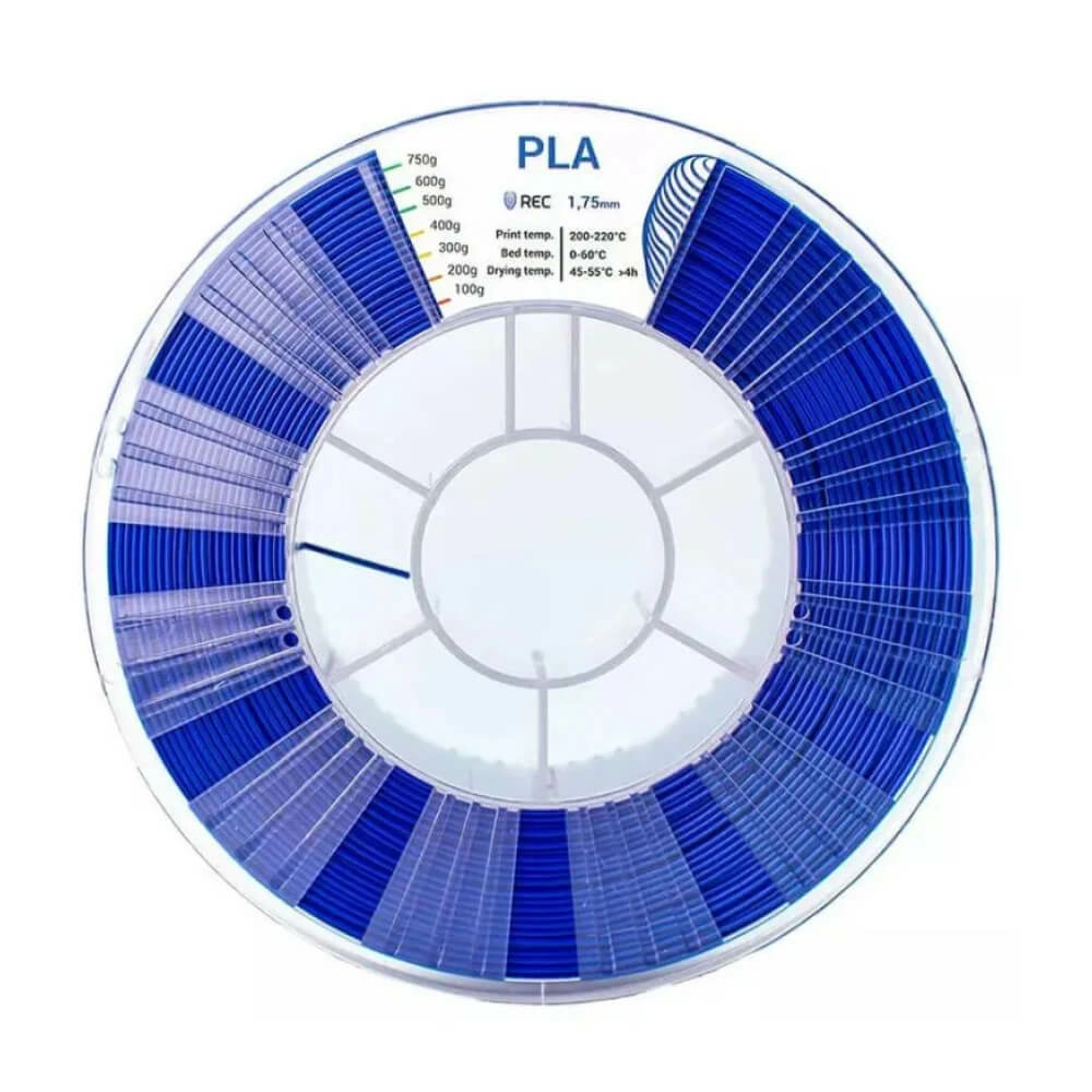 PLA пластик 1,75 REC синий 0,75 кг PLA пластик 1,75 REC синий 0,75 кг