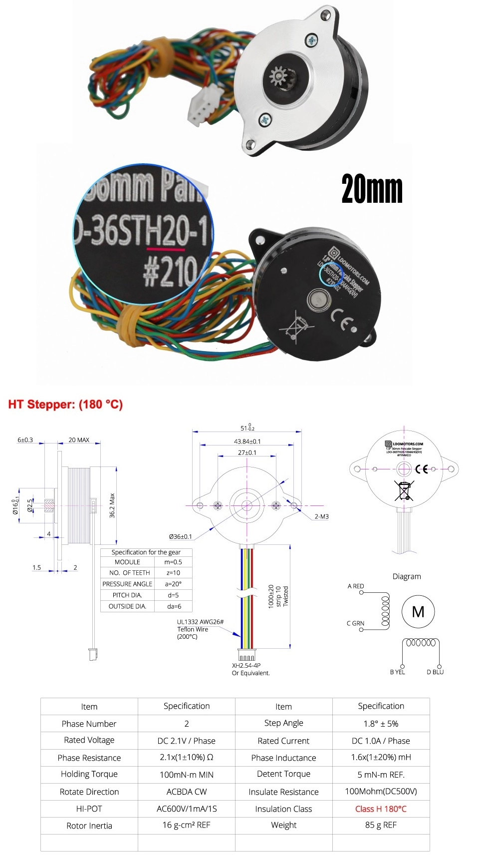 SHagovyj_dvigatel_LDO-36STH20-1004AHG_XH_s_shesternej_4 SHagovyj_dvigatel_LDO-36STH20-1004AHG_XH_s_shesternej_4