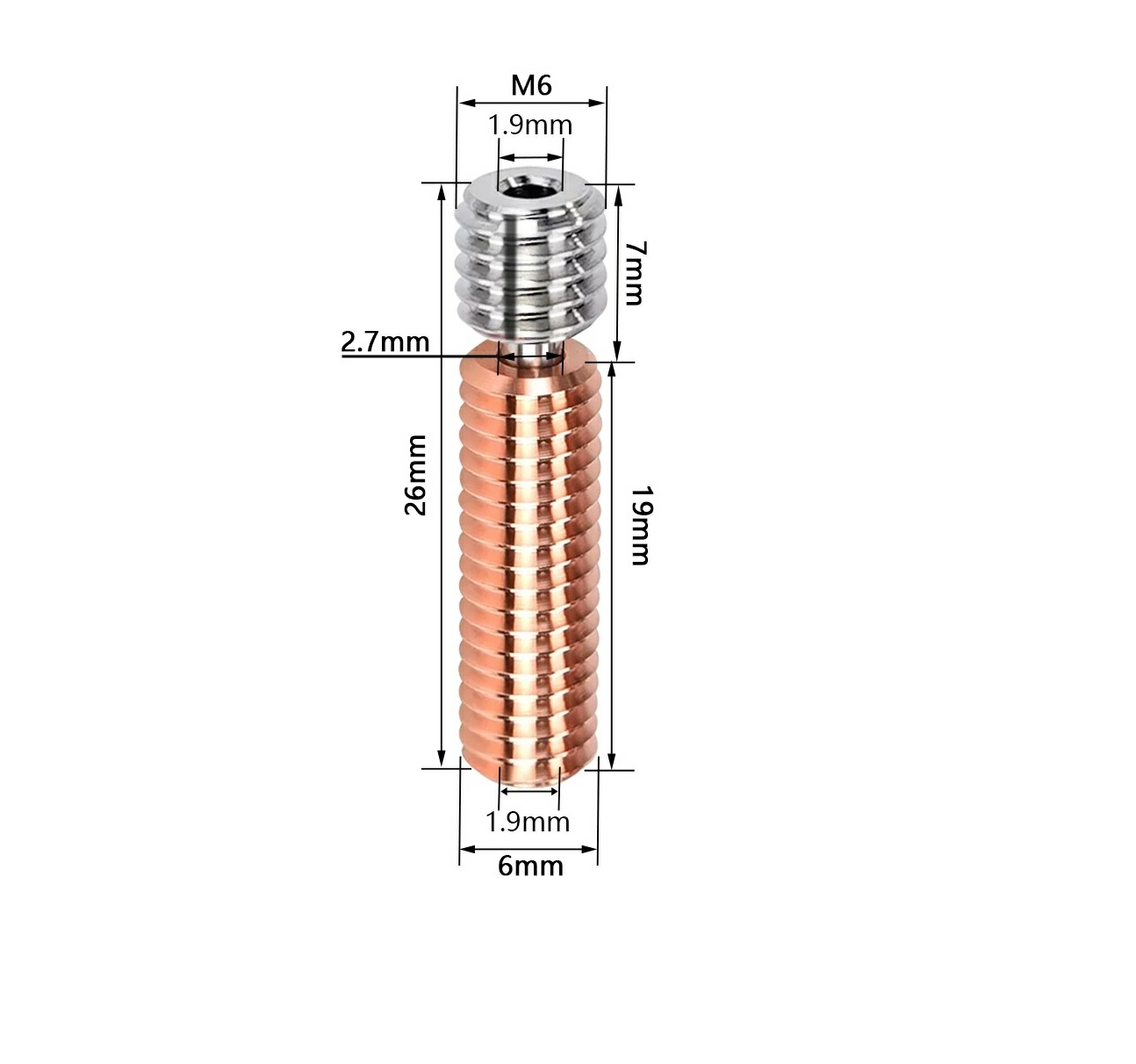 Termobar'er MK8 Bi-Metal titan-med' 5