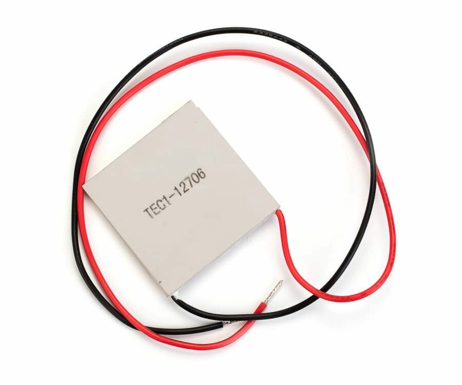 Элемент Пельтье TEC1-12706 с проводами Элемент Пельтье TEC1-12706 с проводами
