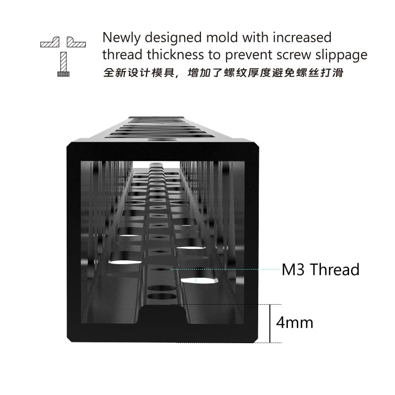 Mellow_Custom_SHOP_X_Gantry_Rail_Aluminum_Square_Profile_for_X_axis_3D_Printer_Mbot_330_Black_2 Mellow_Custom_SHOP_X_Gantry_Rail_Aluminum_Square_Profile_for_X_axis_3D_Printer_Mbot_330_Black_2