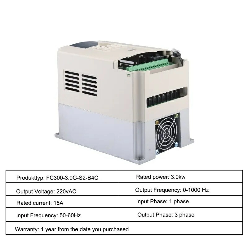 CHastotnyj preobrazovatel' (invertor) BEST FC300-3.0G-S2-B4C (3kVt, 220V) 3