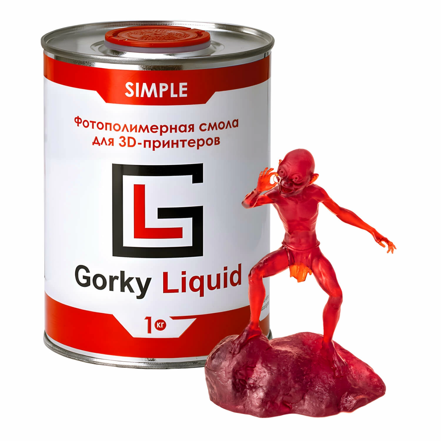 gorky liquid simple red
