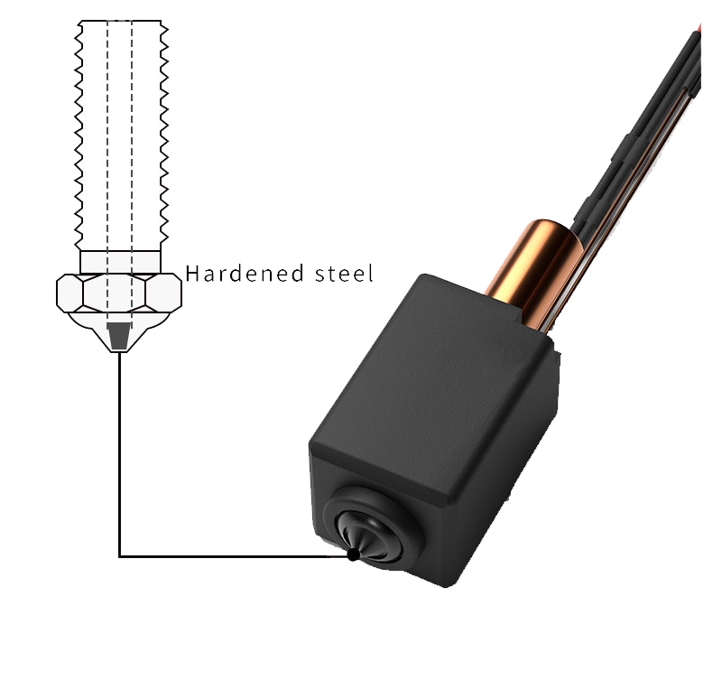 Оригинальная насадка хотэнда в сборе из закаленной стали Flying BearS1