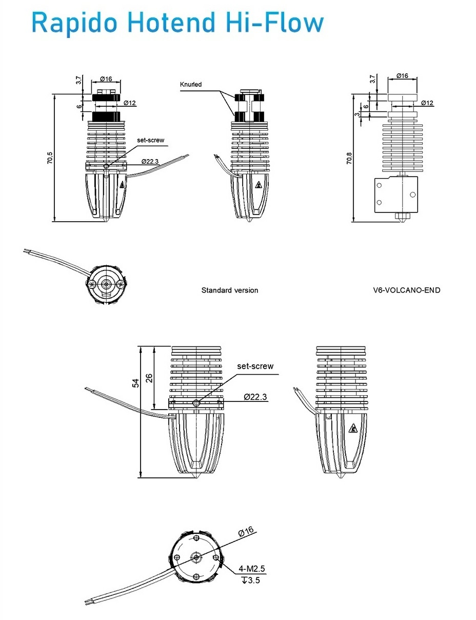 Хотэнд Rapido UF Trianglelab-2