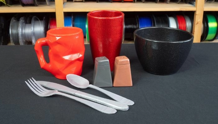 Изделия, созданные компанией Prusa для проверки свойства безопасности для пищевых продуктов