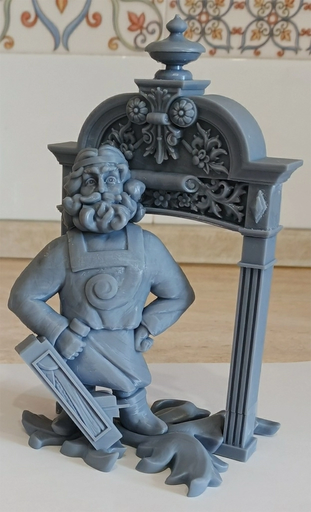 Мастер модель Деревянных дел мастер напечатана на 3D принтере