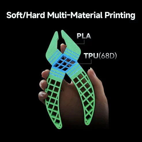 Печать из твердых и мягких материалов Anycubic Kobra X