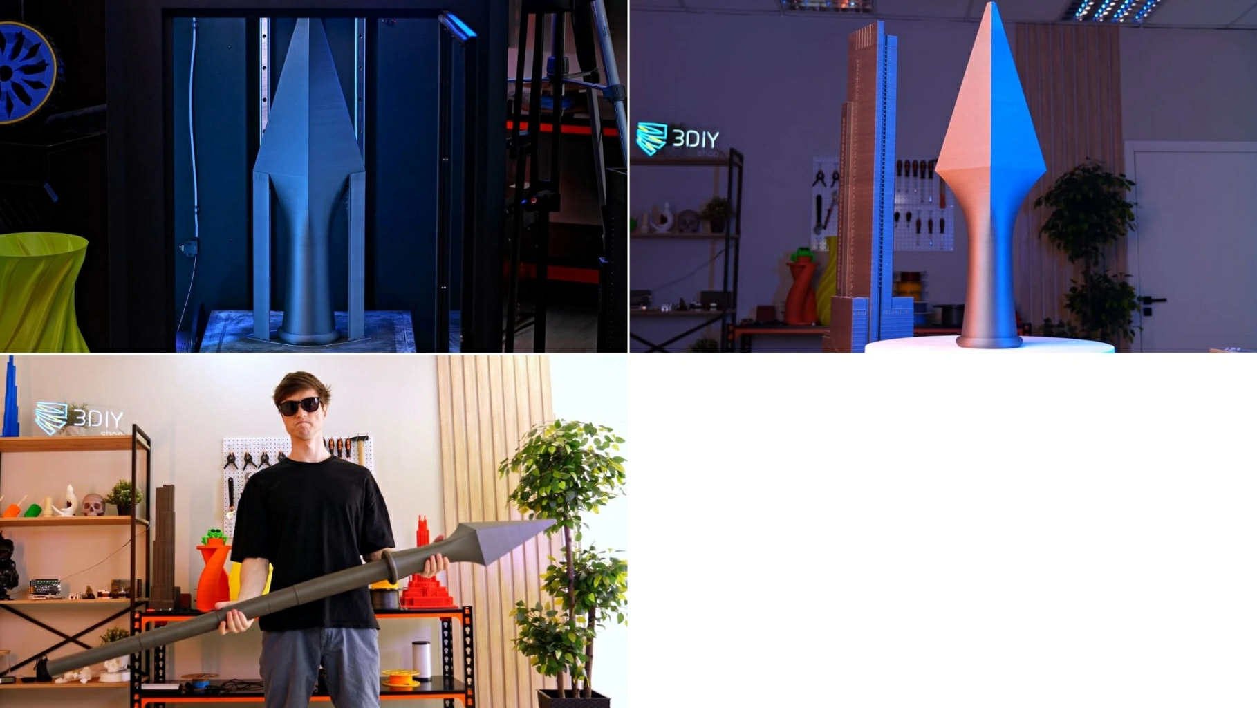 Огромные объекты из ПЛА, PETG и ABS