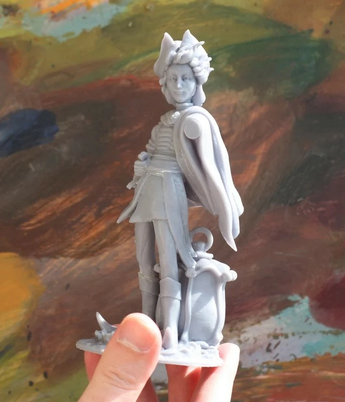 ZBrush модель после лепки