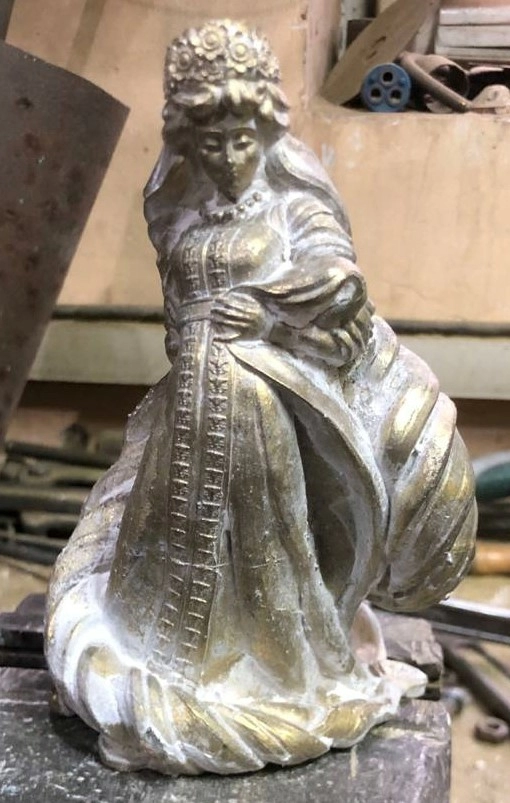 Отлитая фигура 3D скульптуры Права