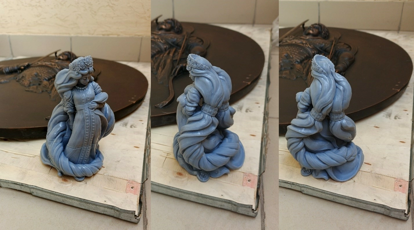 Готовая 3D модель скульптуры Права