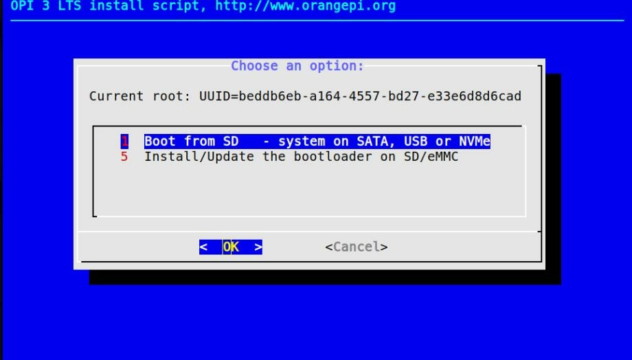Загрузка с eMMC