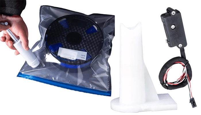 Вакуумная помпа для покетов защиты от влаги филамента направляющая датчик обрыва филамента Trianglelab Вакуумная помпа для покетов защиты от влаги филамента направляющая датчик обрыва филамента Trianglelab