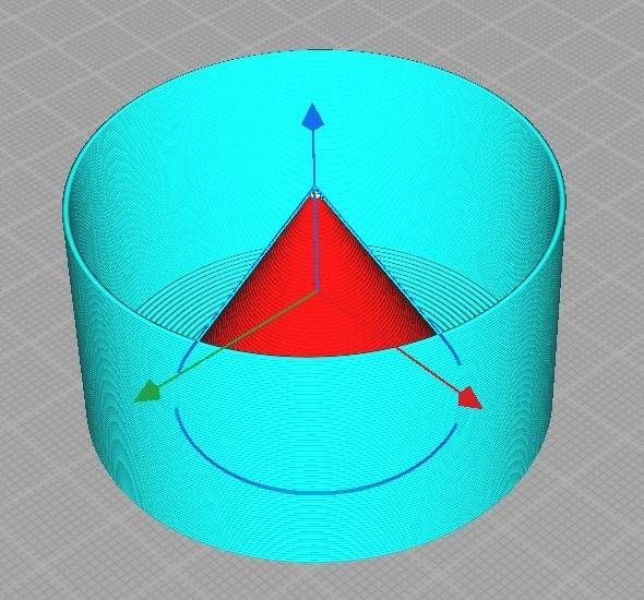 Печать кожуха одновременно с печатью модели