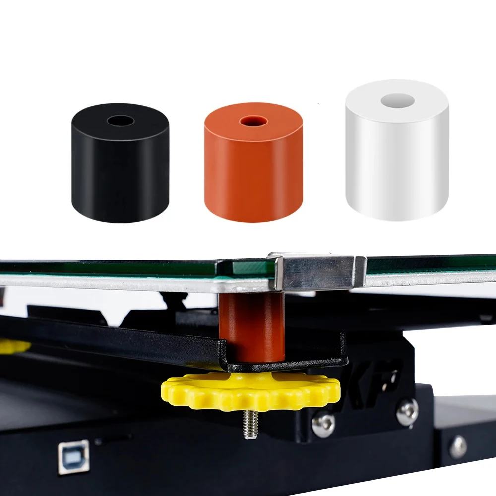 Силиконовая проставка (пружина) чёрная для стола 3D-принтера, высота 18 мм, 1 шт