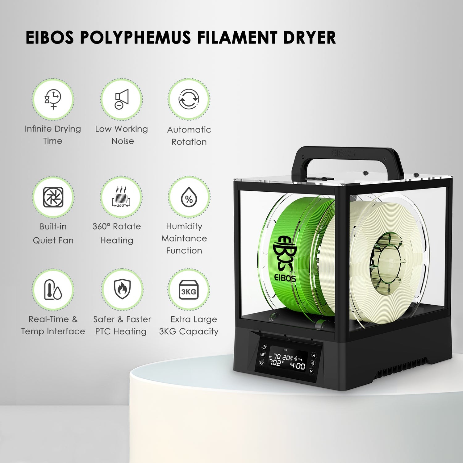 Sushilka dlya 2-uh katushek plastika EIBOS Polyphemus 7