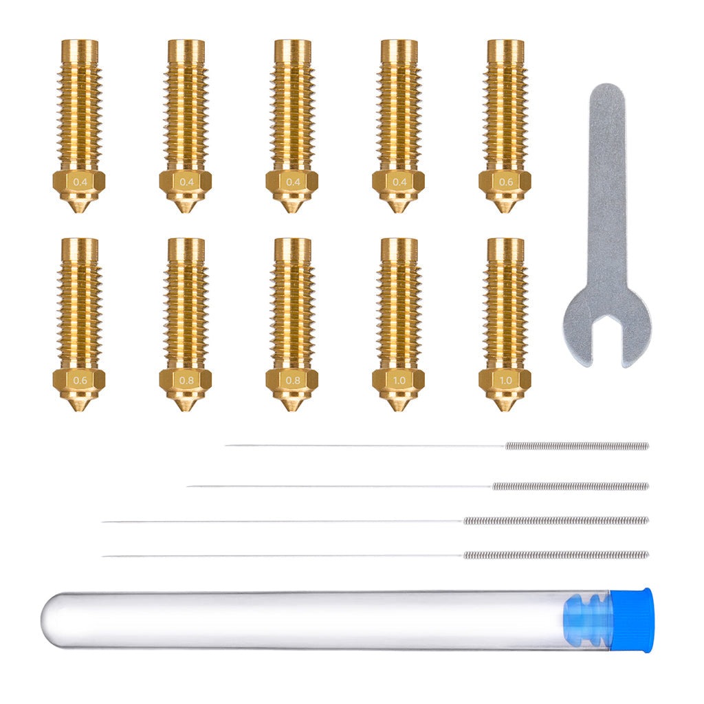 Multi-Size Brass Nozzle Kit for Neptune 4 Plus-4 Max