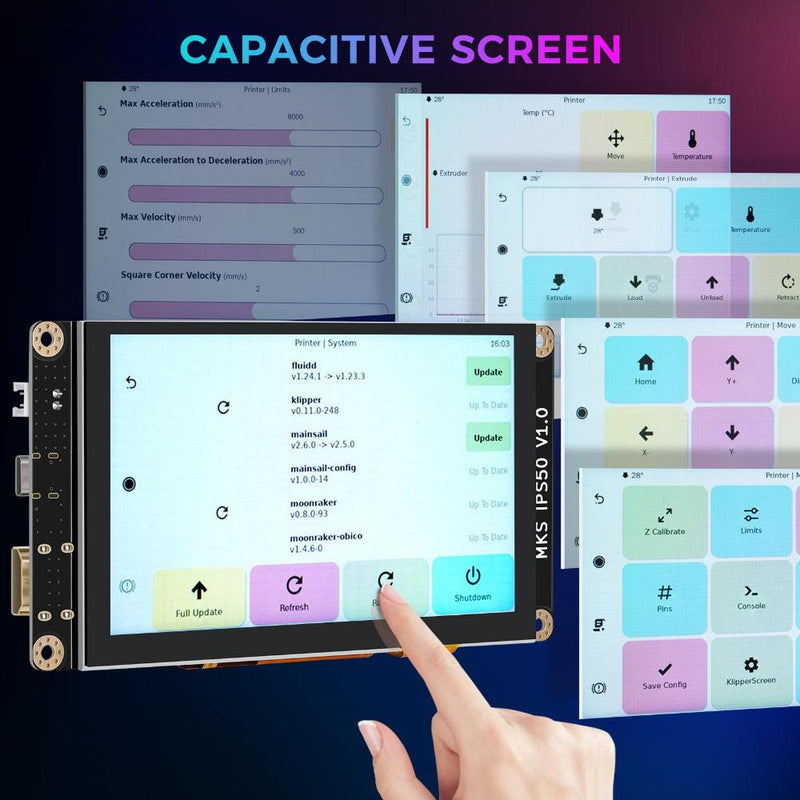 SV08 HDMI Capacitive Klipper Screen 6