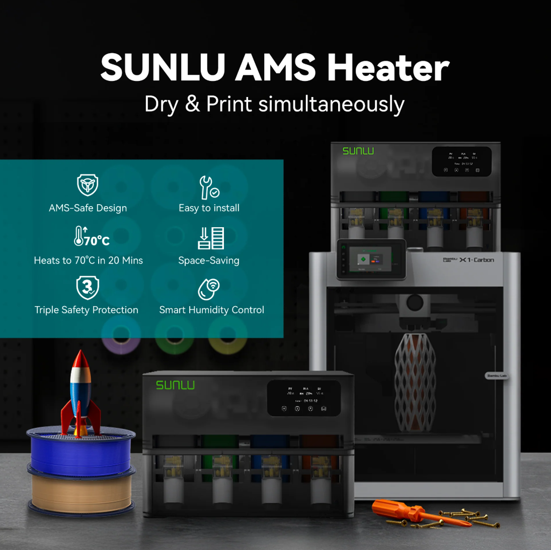 SUNLU AMS Heater для Bambu Lab1